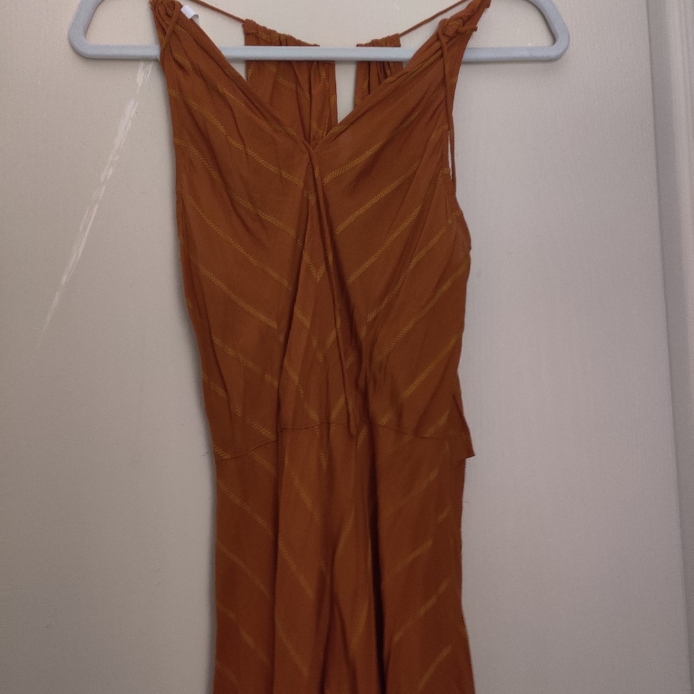 Burnt Orange Flowy Maxi dress
